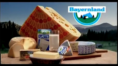 Spot Bayernland 2: mucca viziata bontà esagerata 1